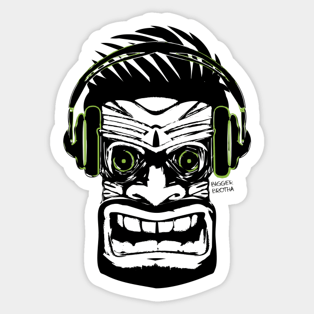 Tiki DJ Sticker by BiggerBrotha